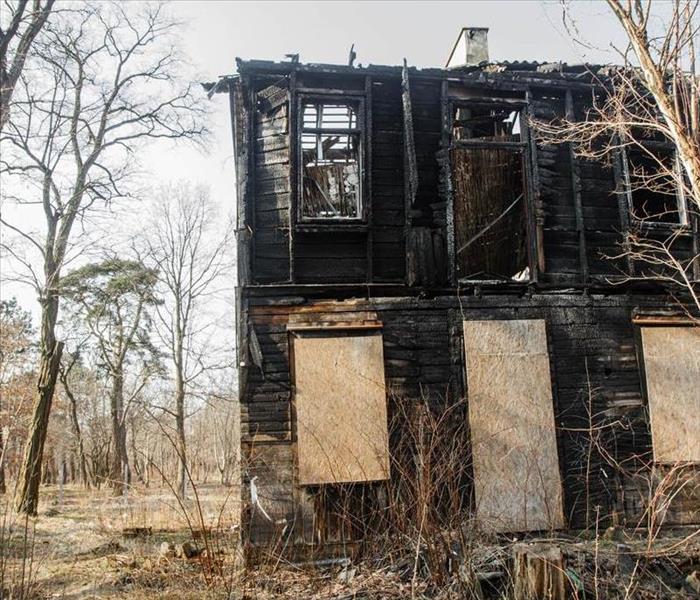 Property destroyed by fire